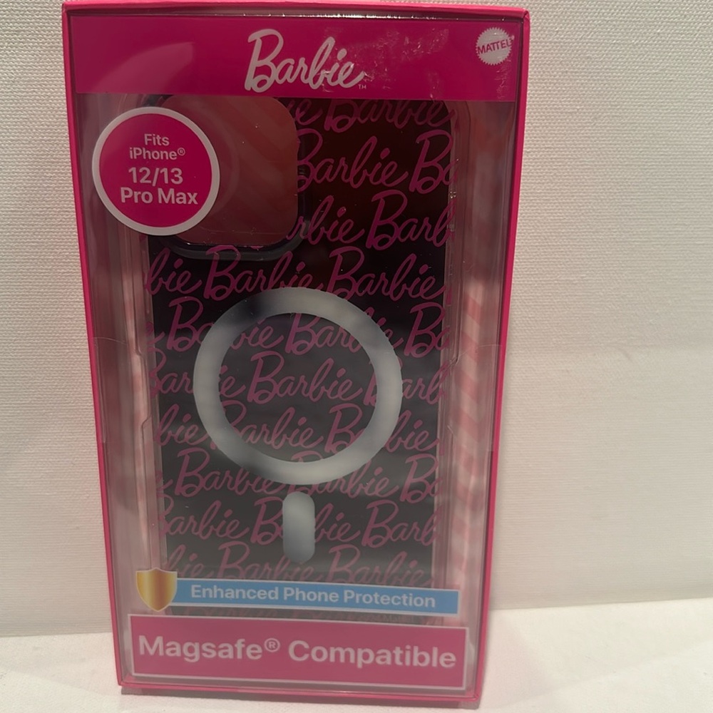 Barbie Enhanced Protection MagSafe compatible case. Fits iPhone 12/13 Pro Max.